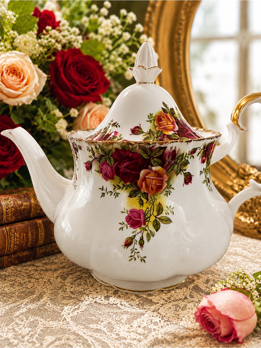 Royal Albert 'Old Country Roses' large teapot
